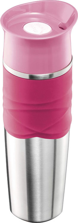 Picture of IM87190000-Insulated Travel FLASK  PINK/BLUE 320ML
